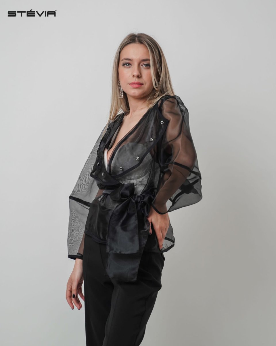Casaquinho organza STÉVIA - Image 2