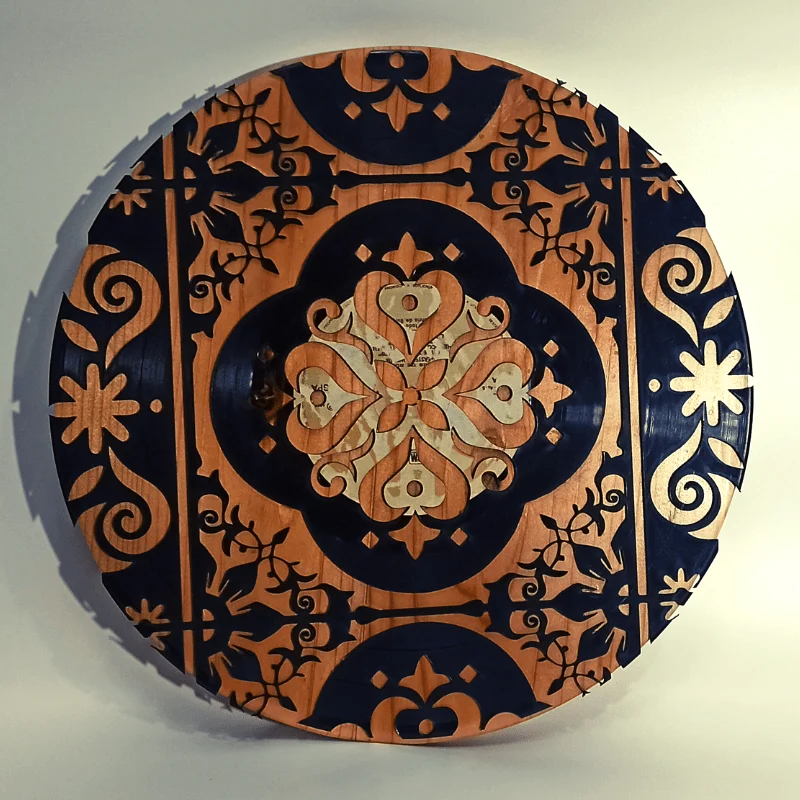 Disco de Vinil Reciclado – Azulejo Inteiro
