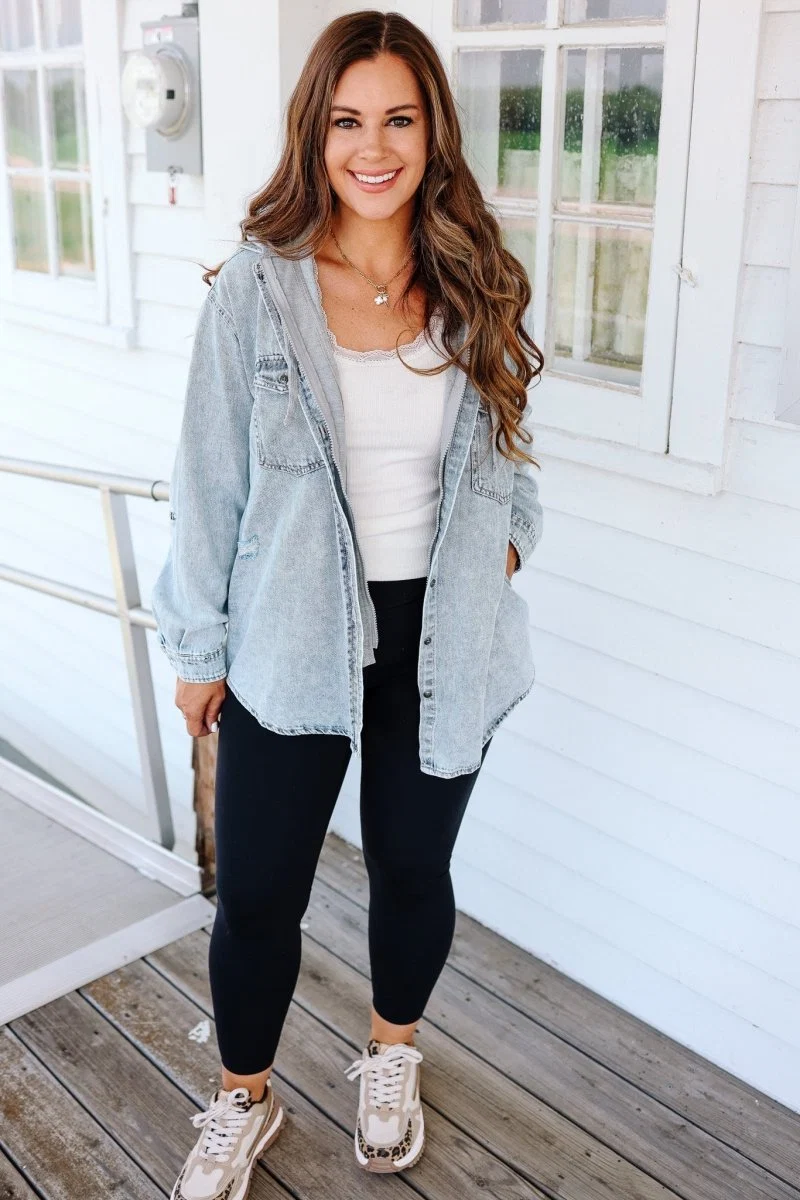 Camisa de Denim com Capuz Hadlee - Image 4