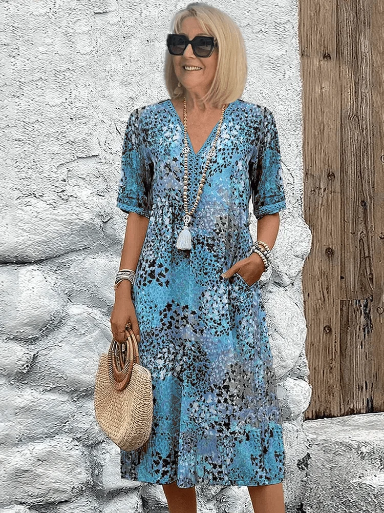 Margarida™ | Vestido Midi Floral Elegante - Image 5