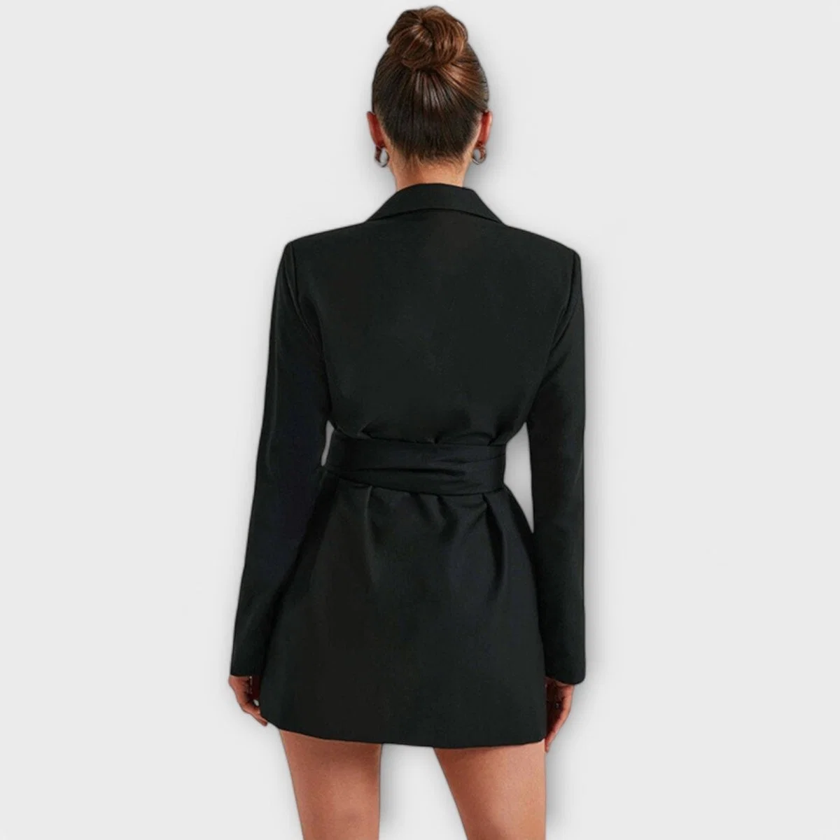 Vestido blazer com decote em V - Image 5